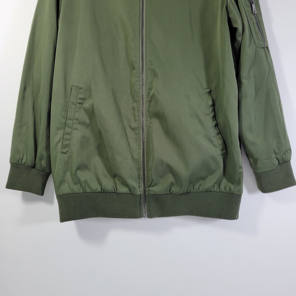 Bernardo Men's Olive Green Bomber Jacket Size S 10522-0488 - Picture 2 of 10